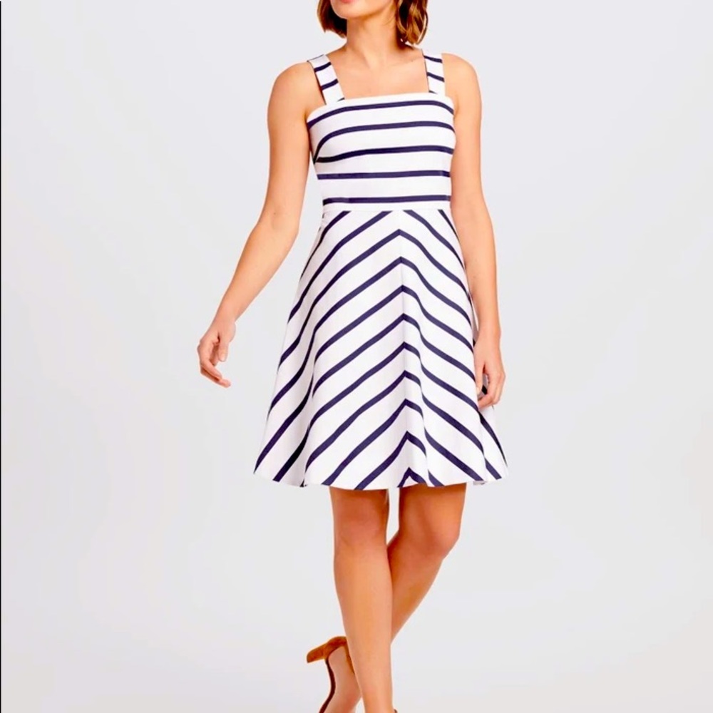 Draper James stripe A-line dress, size 14